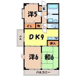 パレス国領（前橋市国領町）の物件間取画像